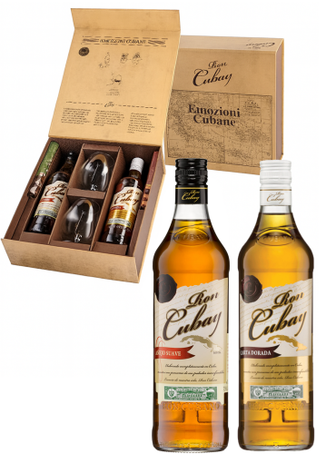 Emozioni Cubane (2 Rum con Cioccolato e Bicchieri)