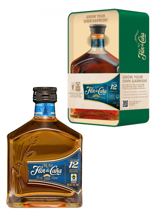 Gift Pack Flor de Cana 12yo 