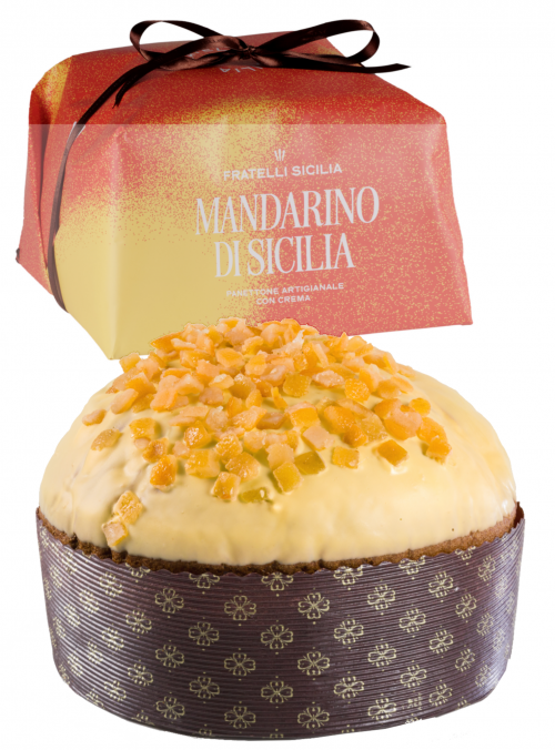 Panettone con crema di Mandarini di Sicilia 1KG 