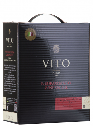 Vito Negroamaro Zinfandel Wine Box Puglia igt