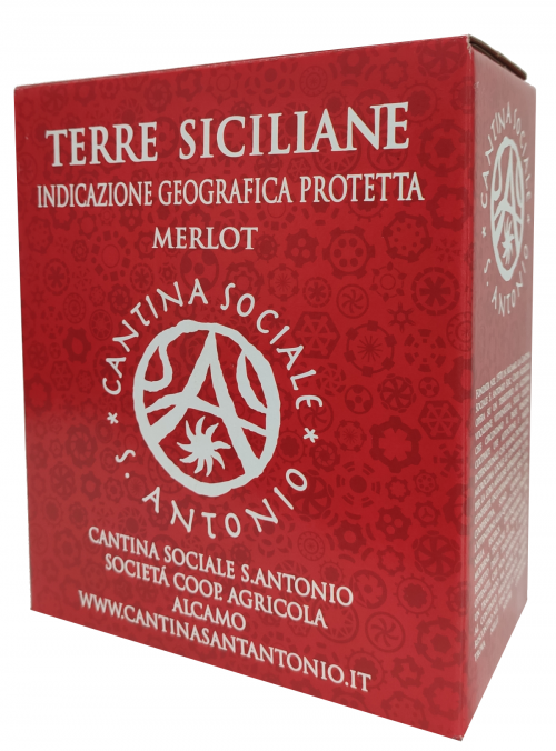Merlot Wine Box Terre Siciliane IGT