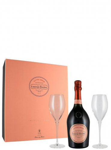 Cuvée Rosé Champagne AOC con calici