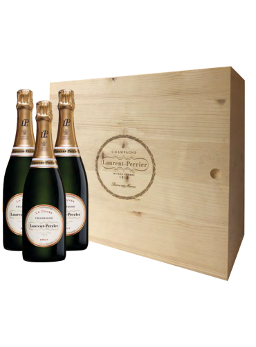 Cassa Legno Cuvee Brut 3bott. Laurent Perrier