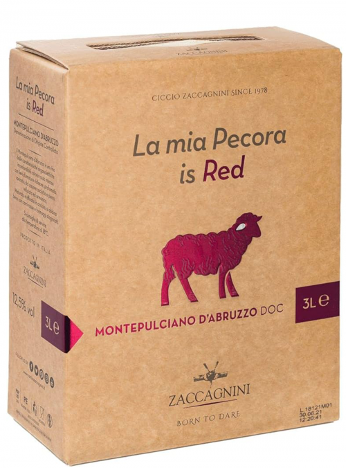 La mia Pecora is Red Winebox Montepulciano d'Abruzzo DOC