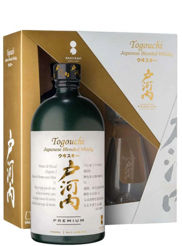 Togouchi Japanese Blended Whisky Premium + 2 bicchieri