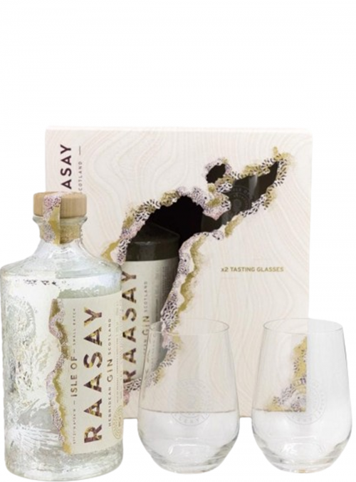 Gin Isle of Raasay con due bicchieri