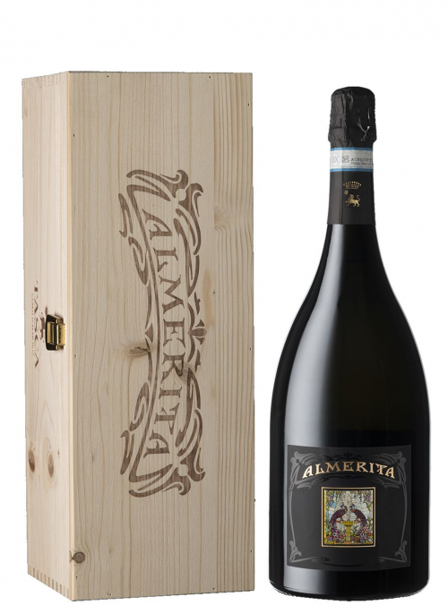 Cassa legno Almerita Brut Magnum tasca