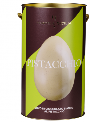 Uovo di cioccolato bianco al Pistacchio 