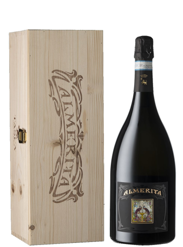 Cassa legno Almerita Brut Magnum tasca