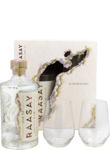 Gin Isle of Raasay con due bicchieri