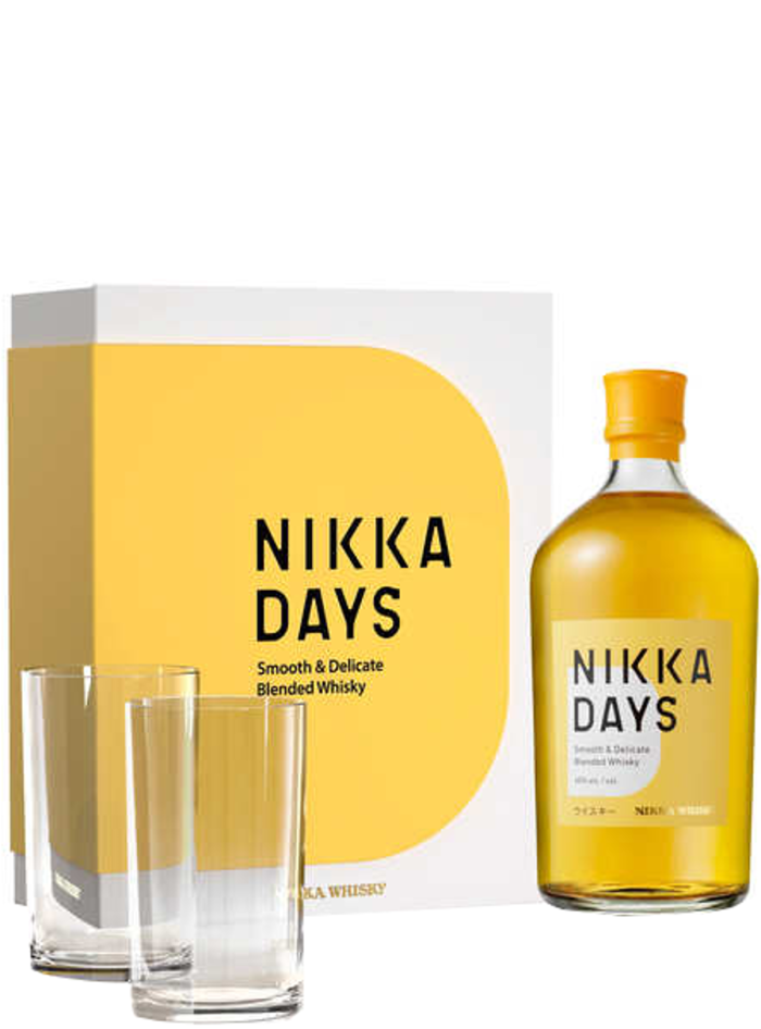 Blended Whisky con due bicchieri Blended Whisky con due bicchieri